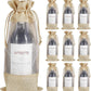 Handmakers Natural Jute Wine Bottle Bags for 750 Ml Bottles | Jute Transparent Bottle Bags