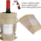 Handmakers Natural Jute Wine Bottle Bags for 750 Ml Bottles | Jute Transparent Bottle Bags