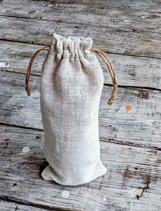 white jute wine bottle bags