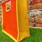 Handmakers Orange & Yellow Jute Return Gift Bag | Eco-Friendly Grocery, Vegetable, Storage Tote with Handle for Gifting, Shopping & Daily Use