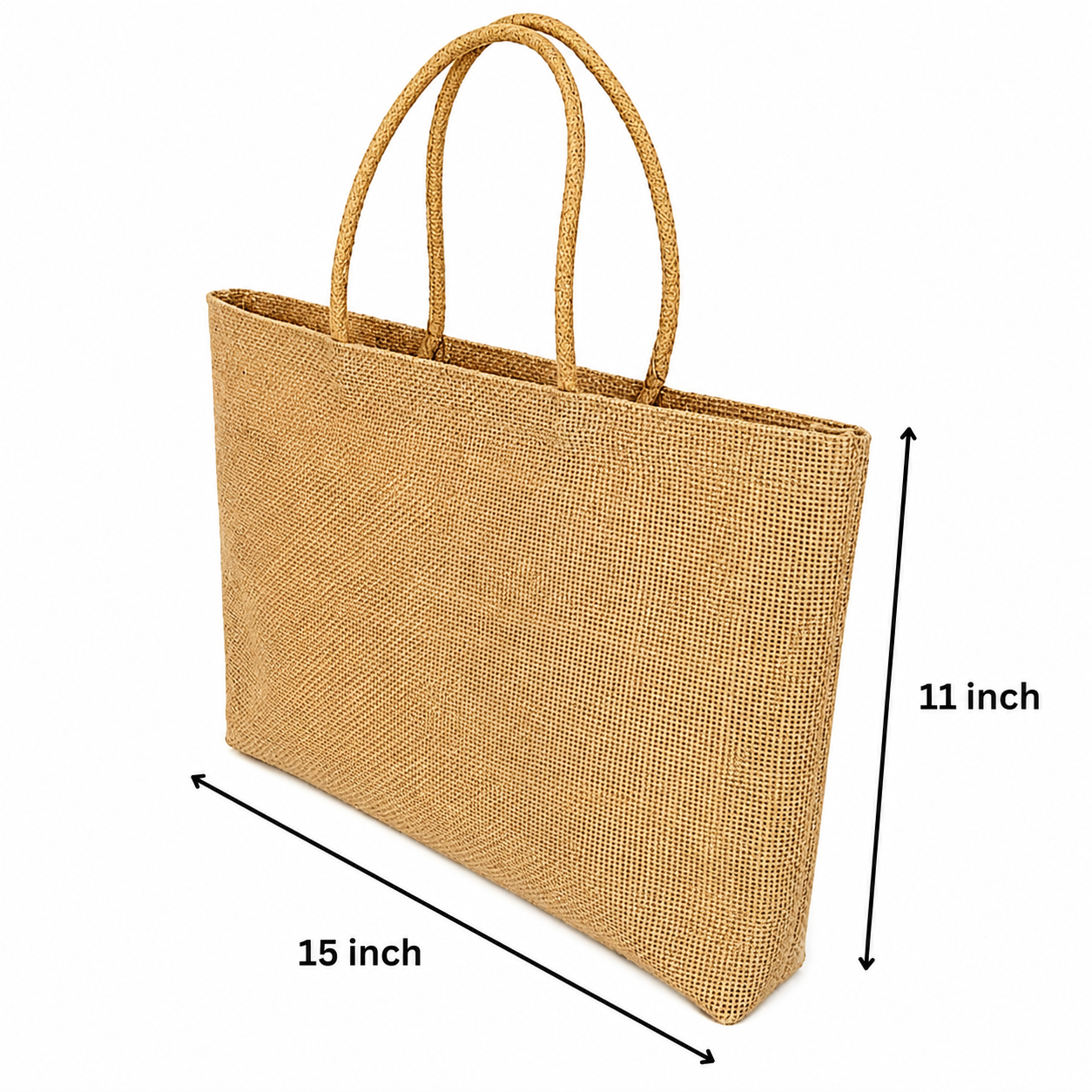 Deshkari Sustainable Return gifts wholesale jute bag for shopping with affordable price | women jute handbags | Jute gift bag (Pack of 12)