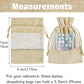 12 Pack 5x7 Inch Burlap Sheer Drawstring Gift Bags for Jewelry, Candy, and Wedding Party Favors