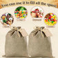 Handmakers Jute Potli Bags for Baby Shower Pack of 12 (7x*9 Inch )