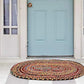 jute oval shape rug