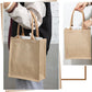 10 Pack Burlap Gift Bags with Handles: 11"X9.4"X3.9" Versatile Totes for Weddings, Favors, and Everyday Use