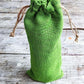 Green wine gift bags