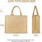 Handmakers Reusable Shopping Thank You Jute Return Gift Bags Pack of  10 (12x15x5 inch)