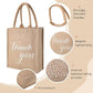 Express Gratitude with Style: 10 Pcs Thank You Gift Bags Jute Tote Bag