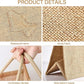 Handmakers Reusable Shopping Thank You Jute Return Gift Bags Pack of  10 (12x15x5 inch)