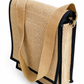 Handmakers Natural Jute Office Side Bag for Men – Eco-Friendly Sling Bag with Adjustable Strap & Wooden Button Closure