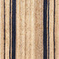 black & Beige Jute rug