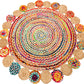 Multicolored Jute area rug