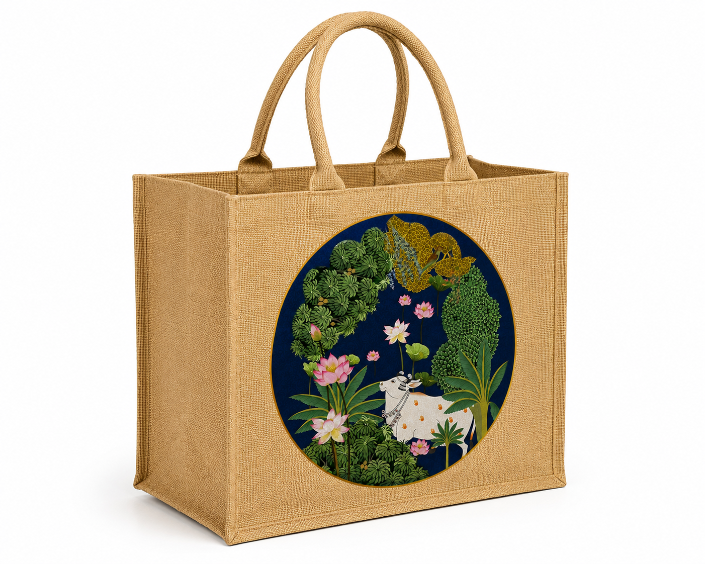 Handmakers Pichwari art Hamper Jute Bags