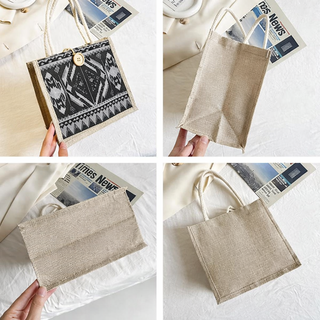 Designer Jute Lunch Bag Handmakers