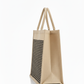 Large 16"x16" Jute Shopping Bag with Zipper & Base – Eco-Friendly Grocery Tote for Men & Women