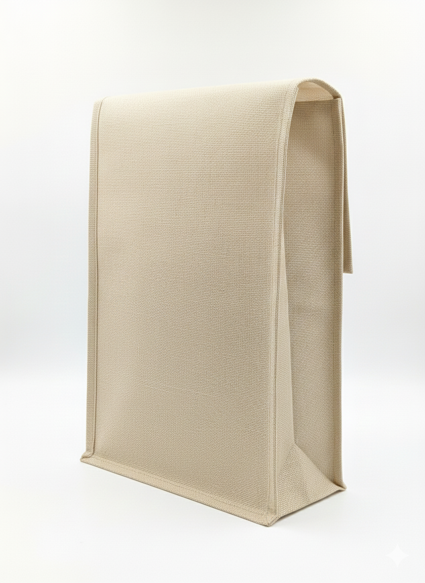 Handmakers EcoStyle Natural Jute Office Tote Bag, Eco-Conscious Professional Storage Solution for Business and Workplace Use