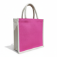 Handmakers  Natural Pink Jute Bags  Pack of  50  (14x12x5 inch)
