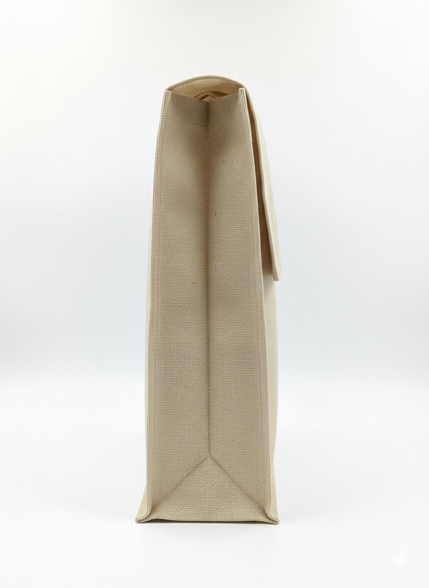 Handmakers EcoStyle Natural Jute Office Tote Bag, Eco-Conscious Professional Storage Solution for Business and Workplace Use