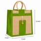 Mobile Pocket Green Jute Bags