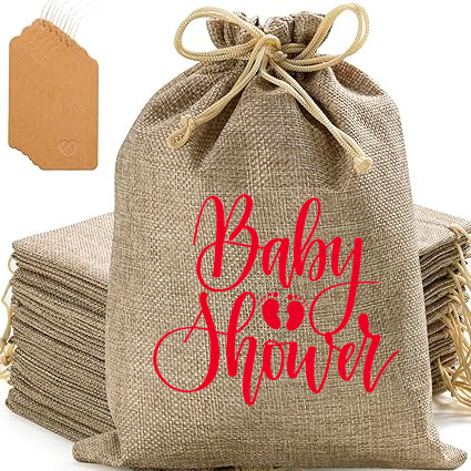 Handmakers Baby Shower Jute Potli Bag