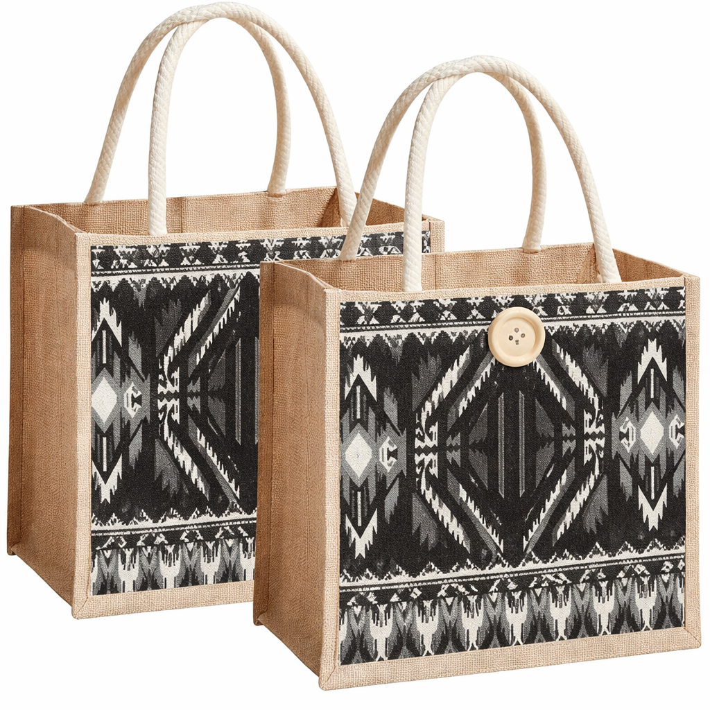 Handmakers Jute Lunch Bag for Women