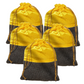 Handmakers Yellow Black Jute Potli Bag