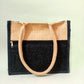 Sustainable black jute bags