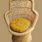 Bamboo chair with cushion