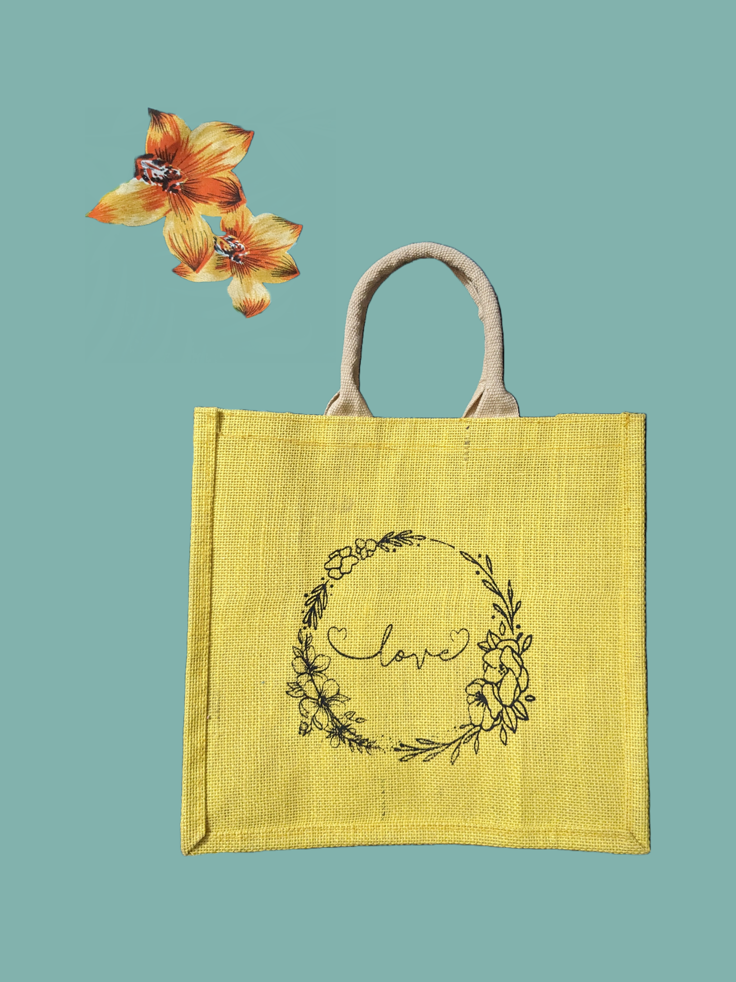 Printed jute bags | Eco promotional gift - Greengiving.eu