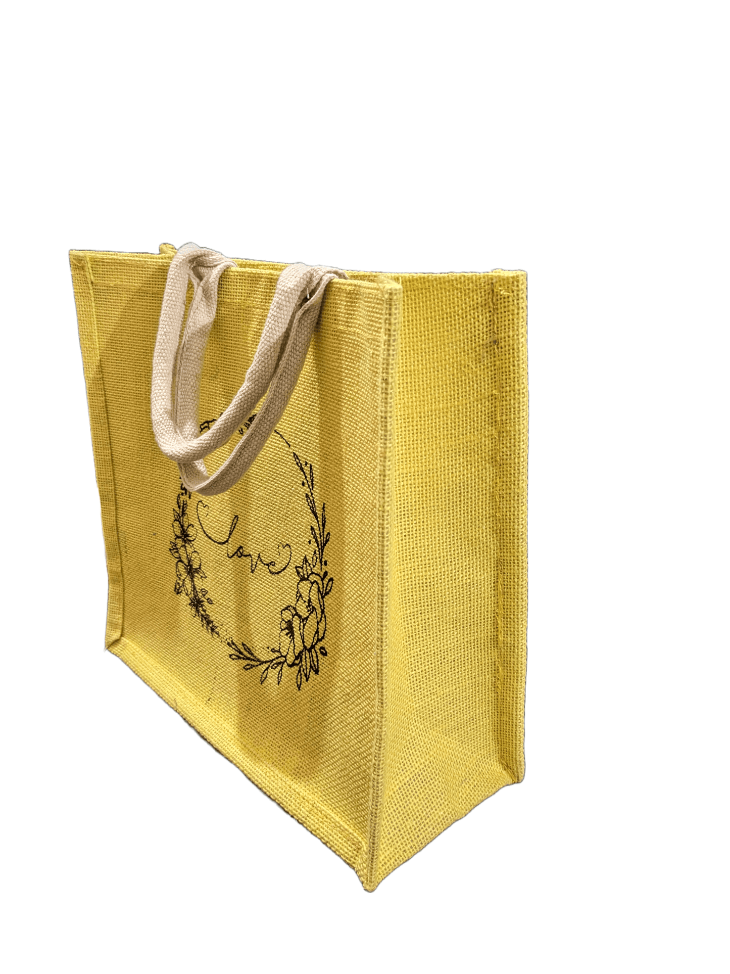 Love Printed  Jute Bag