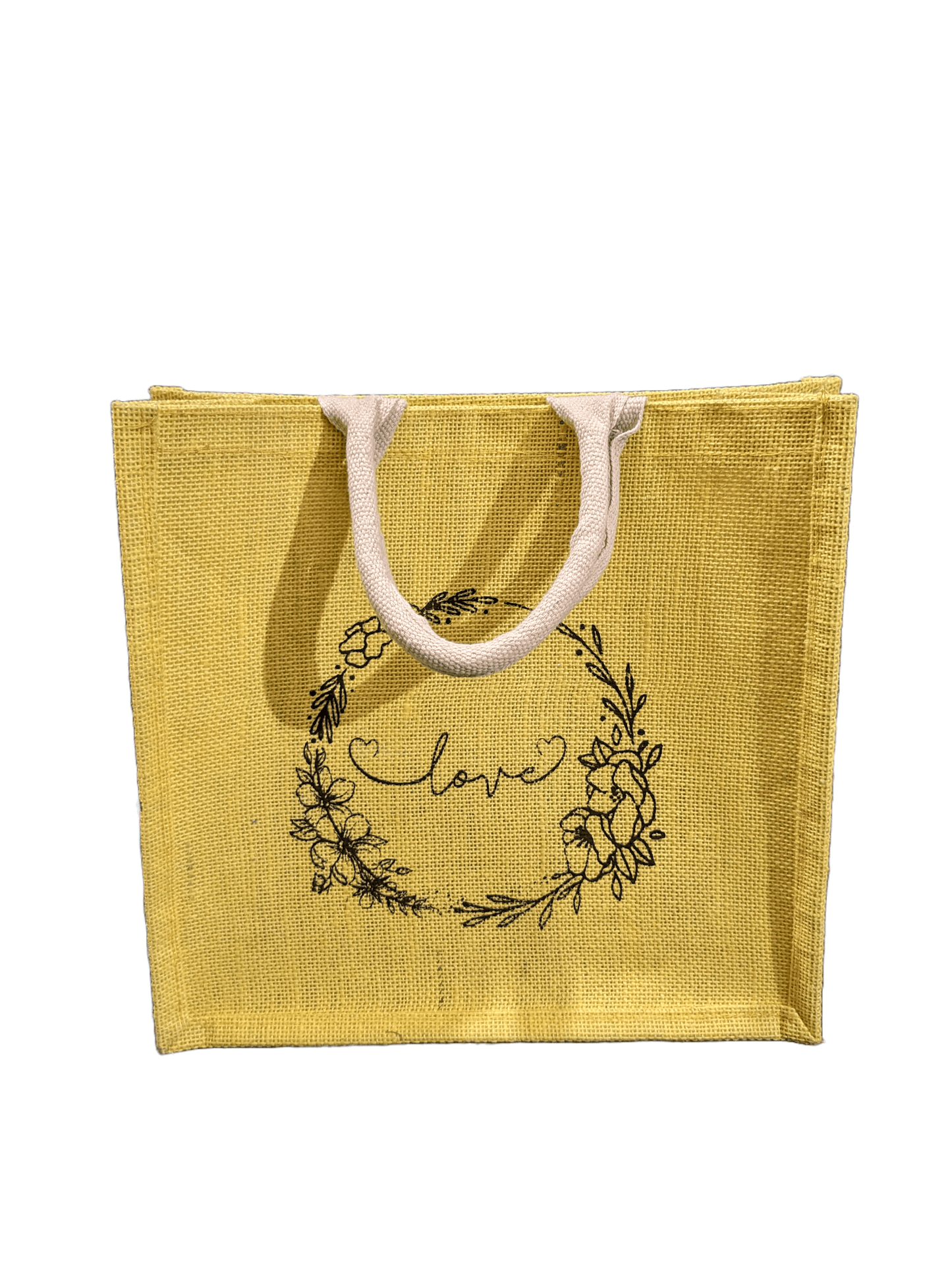 Love Printed Jute Bag