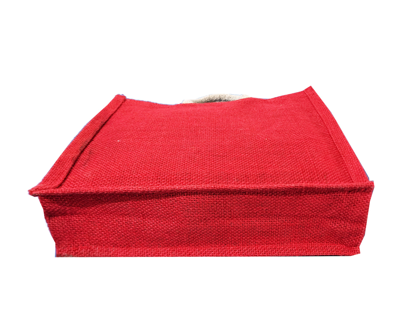 Handmakers Red Jute Bag with White Ganesh Best for Return Gift Bags