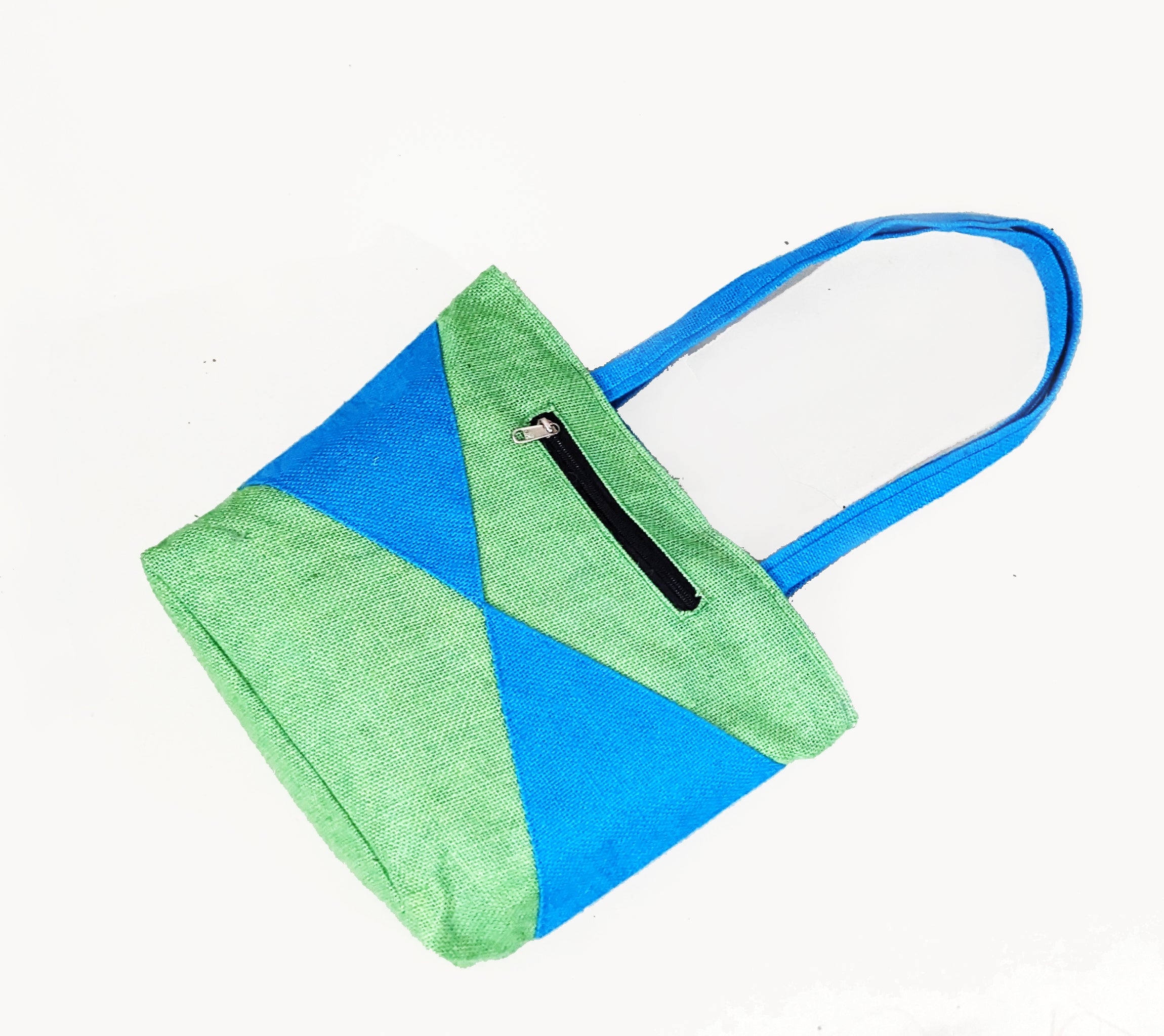 Buy Bag Pepper Elegance Green Tote With Blue Shine Contrast Leather | A  Stylish, Versatile, and Fashionable Shoulder Bag for Women, Perfect for Any  Occasion (Green) at Amazon.in