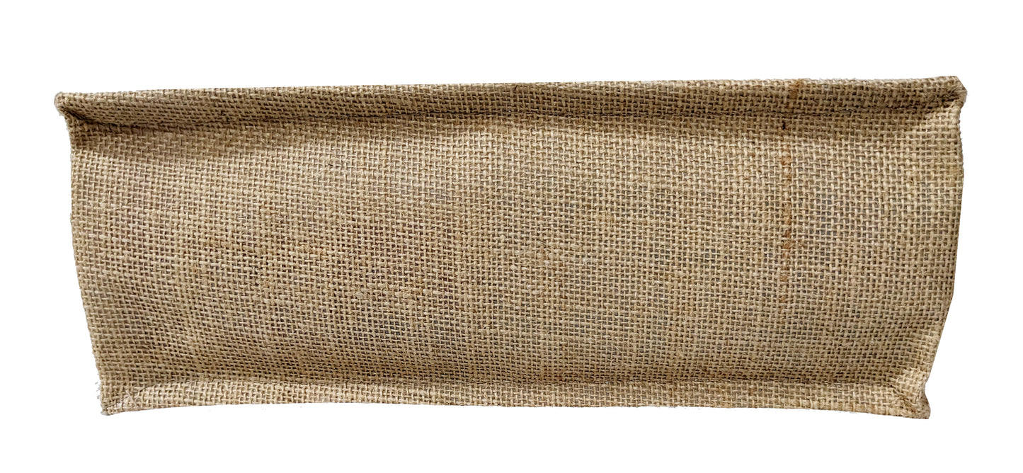 Pack of 6 Eco Friendly Burlap Jute Thank You Gift Bags 12X12X5 Inch