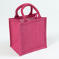 Handmakers Festive Pink Jute Gift Bags 
