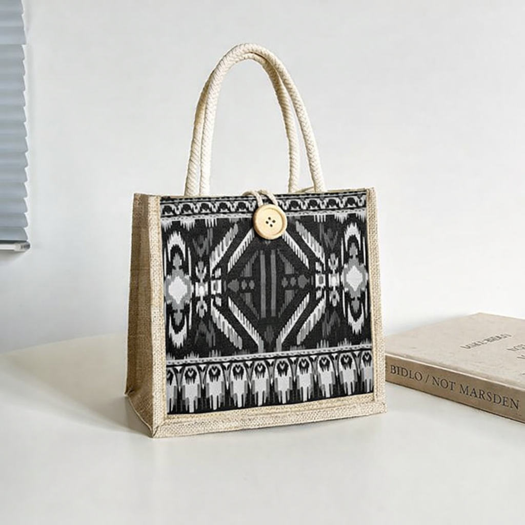 Stylish Jute Lunch Bag for Office Use