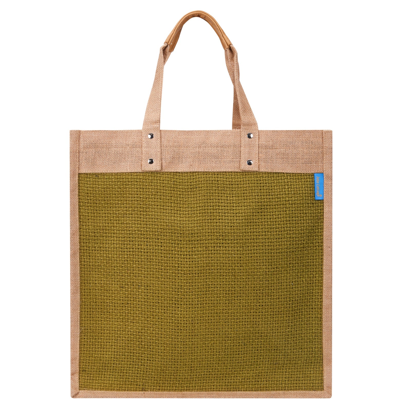 Large 16'x16' Jute Shopping Bag with Zipper Base – Eco-Friendly