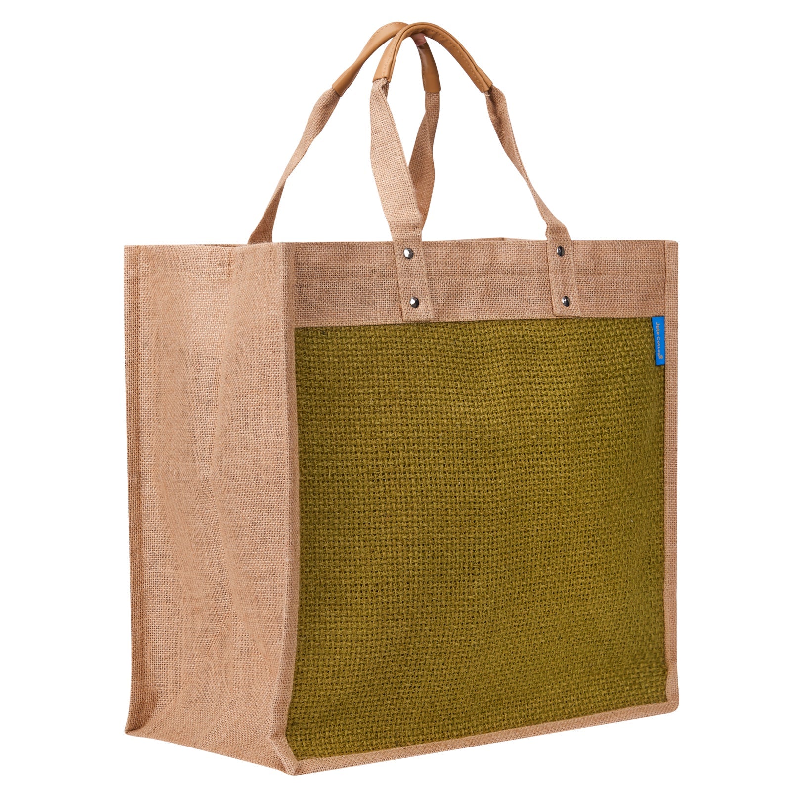 Double R Bags Large Eco-Friendly Jute Grocery Bag With Zipper - Reusable & Plastic-Free