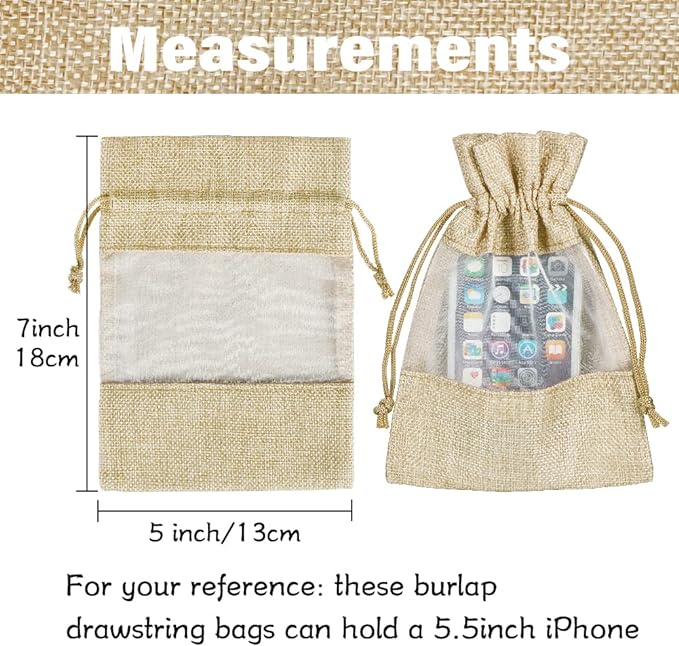Transparent Jute Potli Bag