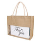 Transparent Window jute bag in Bulk