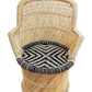 Handmakers Natural Black & Beige Mudda Chair Set 1 Chair + Stool | Eco Furniture