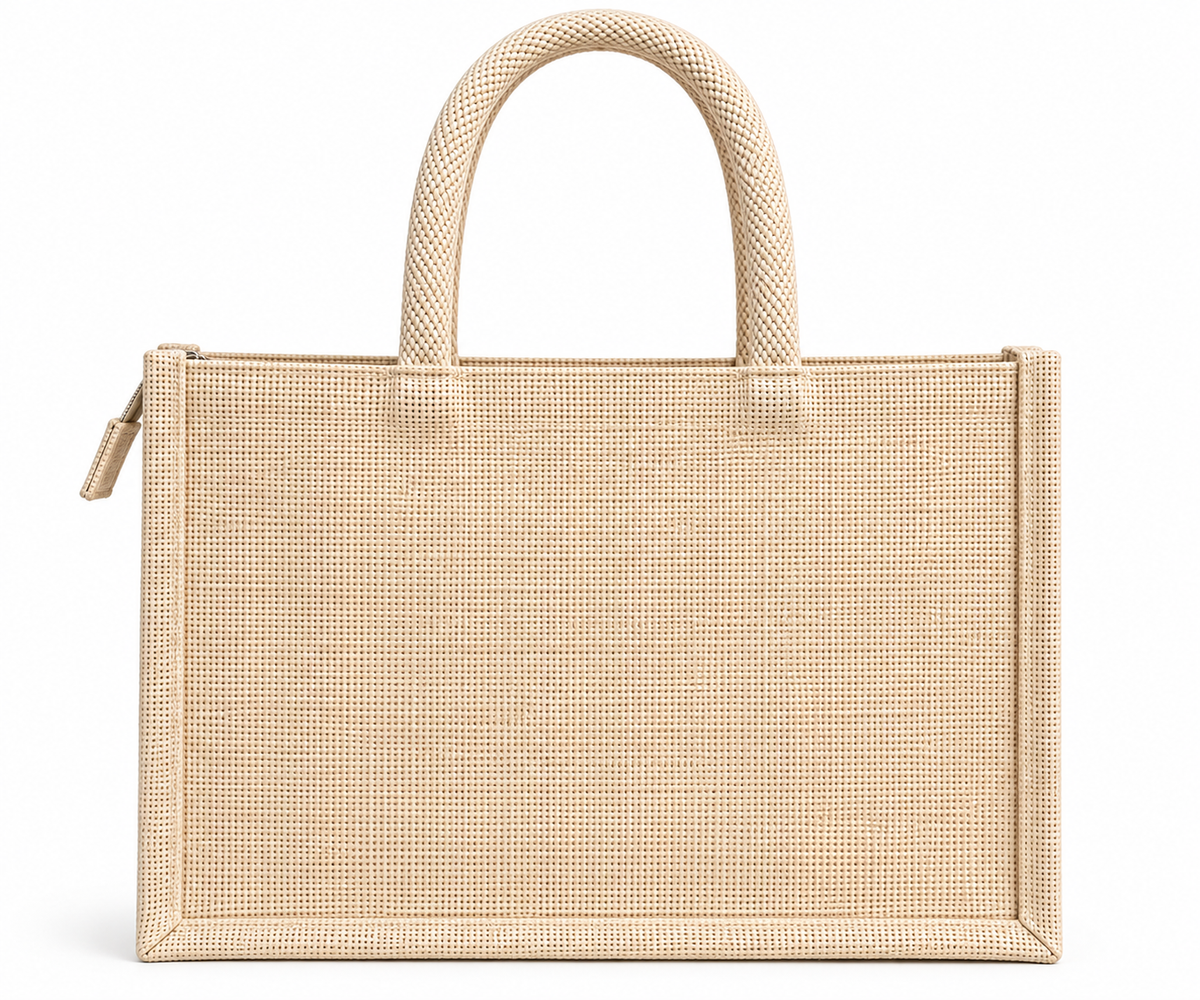 White Jute Bag