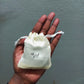 White Satin Thank You Potli Bag