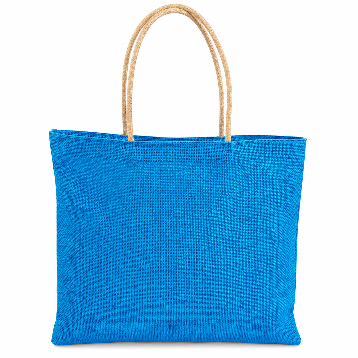 Handmakers Combo of 3 Printed Jute Shopping Bags with Zipper | Reusable Fabric Tote (Standard Size, Assorted Colors)