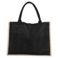 black jute tote bag for corporate gift