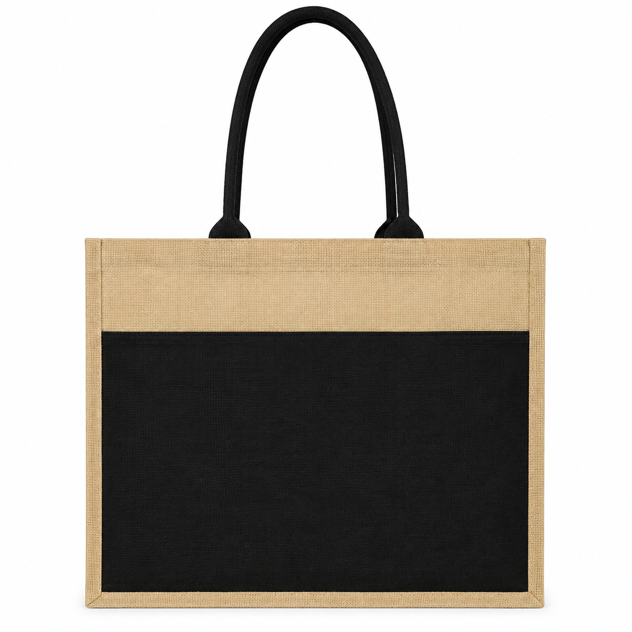 corporate black jute bag