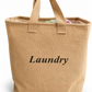 Handmakers 54L Jute Laundry Basket – Natural Moisture-Resistant Laundry Hamper with Handles for Clothes & Storage