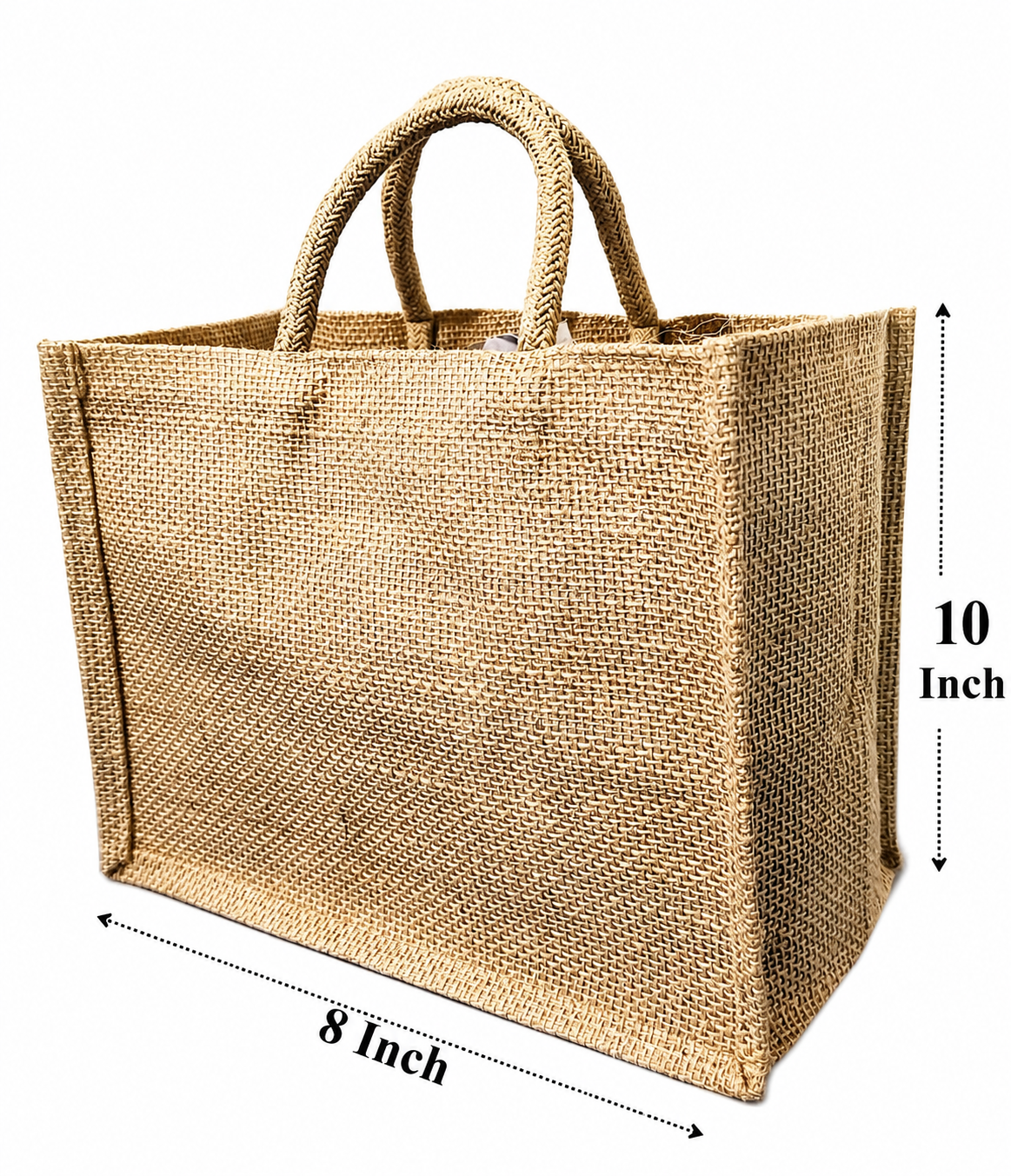 Handmakers Diwali Return Gift Jute Bags 8X10 Inch Pack of 9