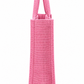 Handmakers Pink Jute Tote Bag with Handles | Reusable Eco-Friendly Shopping & Gift Bag | Jute Bag for Wedding, Return Gifts, Festivals & Daily Use