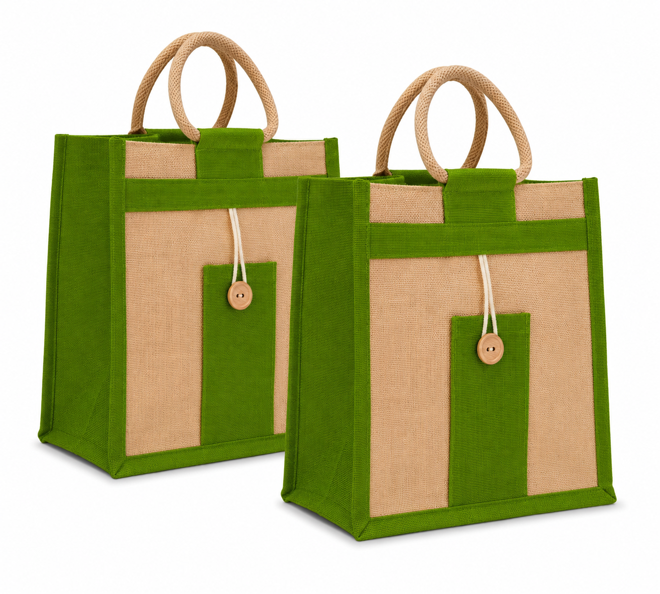 Green Jute bags for corporate gifts